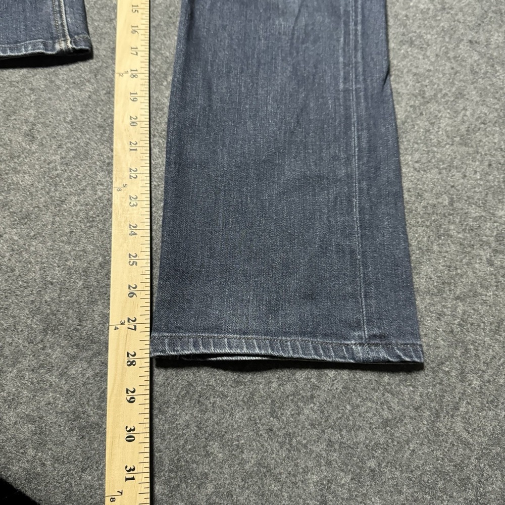 Men's Dark Blue Straight-Leg Jeans - Picture 10 of 11